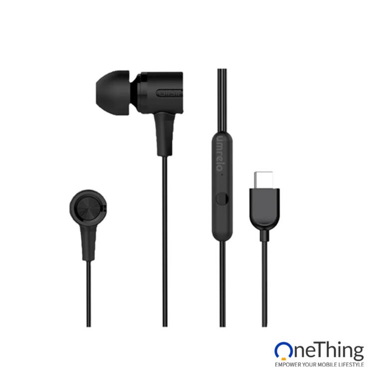 Uiisii u7c wired in-ear headphones with microphone - type c